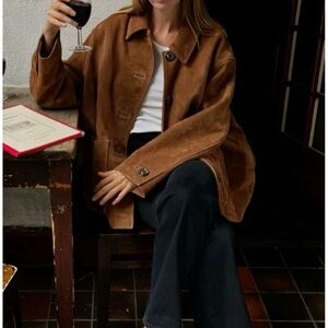 Faux Suede Tan Spring Jacket